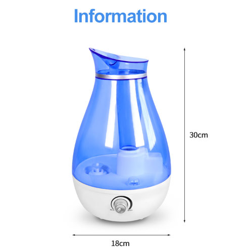 Humidificador ultrasònic de gran capacitat de 2,5 L d'ús domèstic