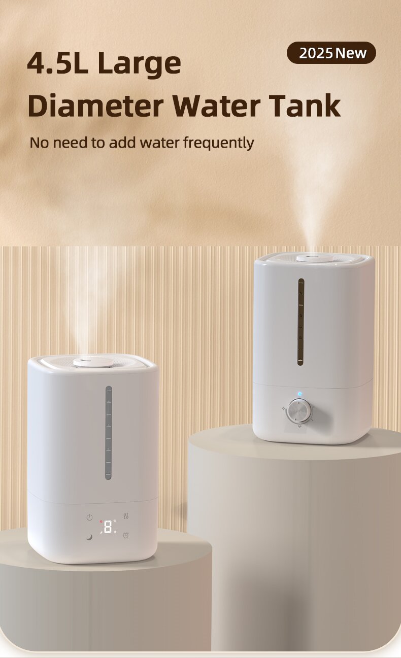 Humidificador ultrasònic de boira fresca ultrasònic de 4,5 litres de control de tres velocitats