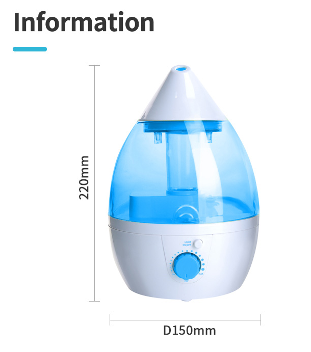 Humidificador ultrasònic de boira fresca per a la llar